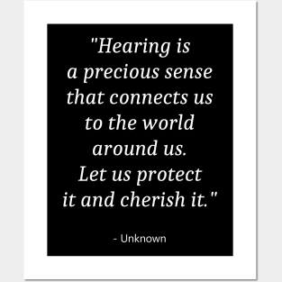 Quote About World Hearing Day Posters and Art